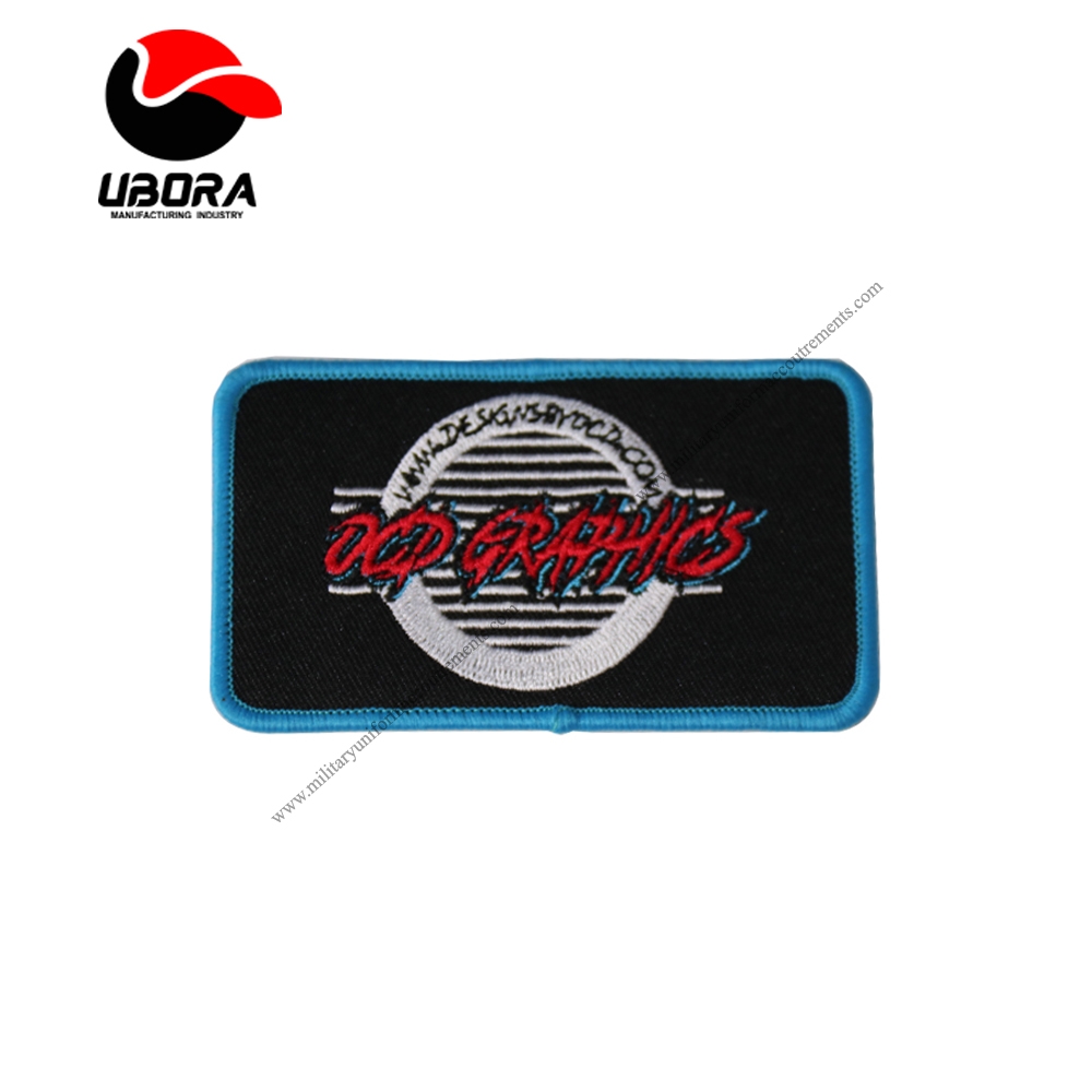 Embroidered Service Custom Logo Machine Embroidery Patches and Badges with Iron on GRAPHICS